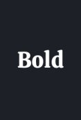 Bold